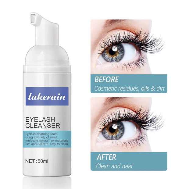 High Quality 50ml Eyelash Shampoo Gentle Cleansing Eyelashes/Grafting Extension Eyelashes Mousse Foam Pro Eyelash Cleaner