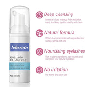 High Quality 50ml Eyelash Shampoo Gentle Cleansing Eyelashes/Grafting Extension Eyelashes Mousse Foam Pro Eyelash Cleaner
