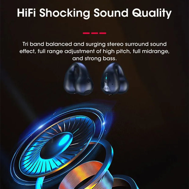 2023 For Sound Earcuffs TWS Earbuds Wireless Earphones Bluetooth 5.3 Headphone HiFi Stereo Sports Waterproof Earhook Mic