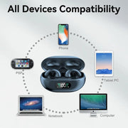 Original TWS Waterproof Bluetooth Earphones Open Ear Clip Earbuds Wireless Headphones with Mic Headsets for Android&iPhone