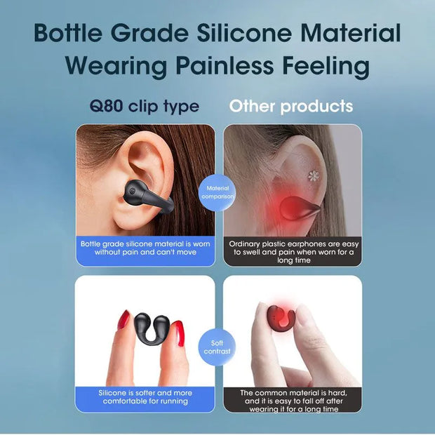 For Ambie Sound Earcuffs TWS Earbuds Wireless Earphones Bluetooth 5.3 Headphone HiFi Stereo Sports Waterproof Earhook Mic