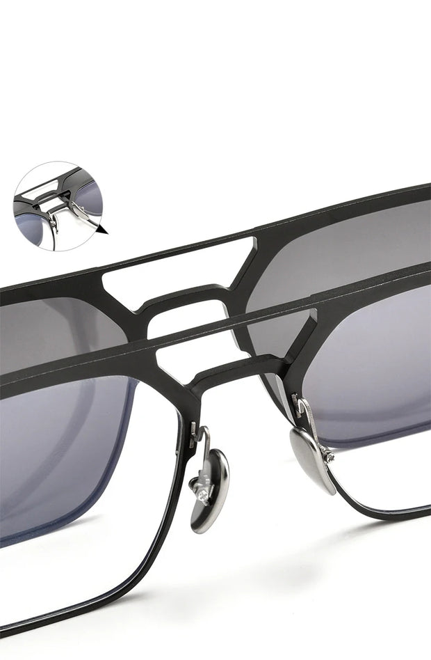 ZIROSAT 9910 Polarized Sunglasses Men Women Magnetic Clip On Glasses Titanium Optical Prescription Eyewear Frames Eyeglasses