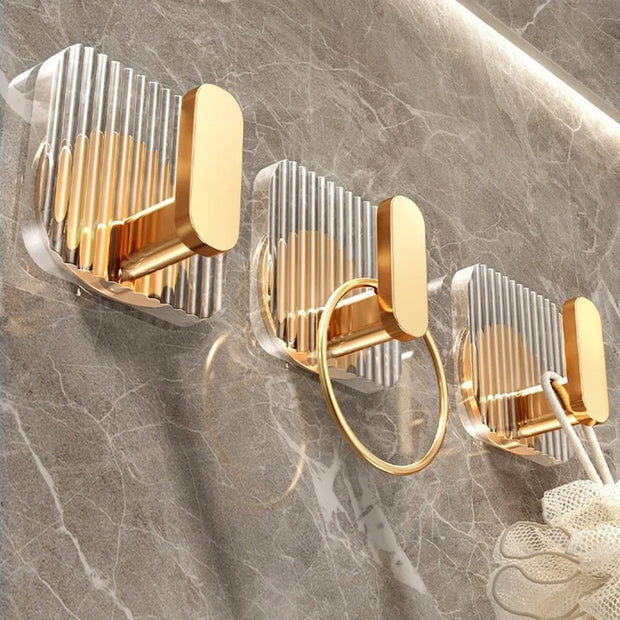 Acrylic Tranparent Multifunction Wall Hook Key Cloth Organizer Hanger Bathroom Robe Towel Rack Kitchen Hardware Hooks