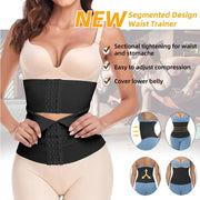 Women Waist Support Trainer Shaper Bandage Wrap Cinchers Lower Belly Fat Hourglass Belly Band Weight Loss Sweat Slimming Girdle