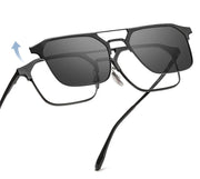 ZIROSAT 9910 Polarized Sunglasses Men Women Magnetic Clip On Glasses Titanium Optical Prescription Eyewear Frames Eyeglasses