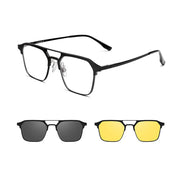 ZIROSAT 9910 Polarized Sunglasses Men Women Magnetic Clip On Glasses Titanium Optical Prescription Eyewear Frames Eyeglasses