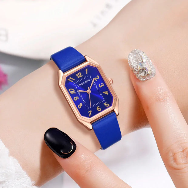 Montre pour Femme avec Bijoux -5 En 1 cv