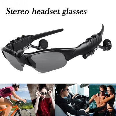 Bluetooth-compatible Glasses Stereo Wireless Headphones With Microphone Polarized Sunglasses Noise Cancelling Earphones