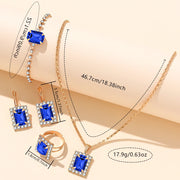 Montre pour Femme avec Bijoux -5 En 1 cv