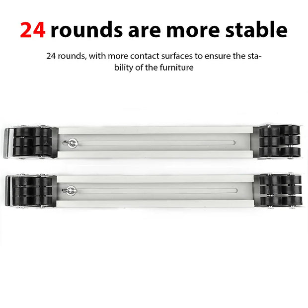 2PCS Washing Machine Stand Mobile Base Adjustable Roller Furniture Dolly Refrigerator Moving Cart Furniture Base Bracket Movers