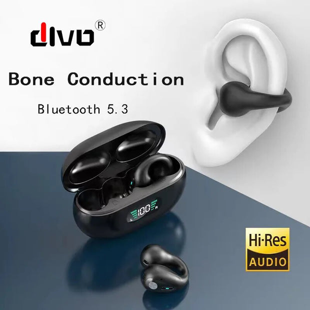 Original TWS Waterproof Bluetooth Earphones Open Ear Clip Earbuds Wireless Headphones with Mic Headsets for Android&iPhone