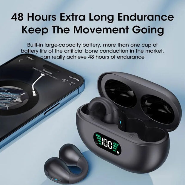 For Ambie Sound Earcuffs TWS Earbuds Wireless Earphones Bluetooth 5.3 Headphone HiFi Stereo Sports Waterproof Earhook Mic
