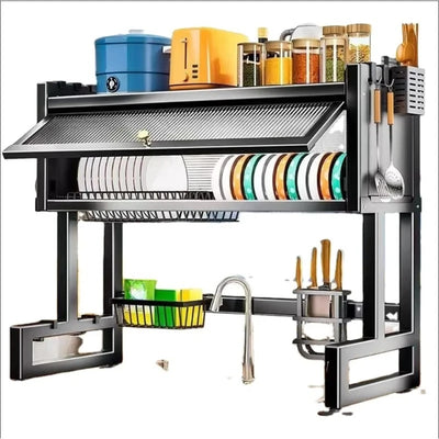 Organisateur &amp; Égouttoir de Cuisine Multifonction